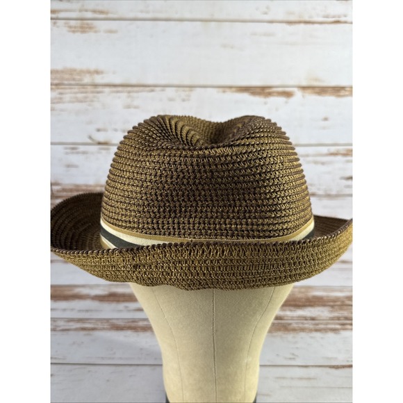 Frye Brown Stingy Brim Fedora Hat – Men's One Size - Picture 4 of 7